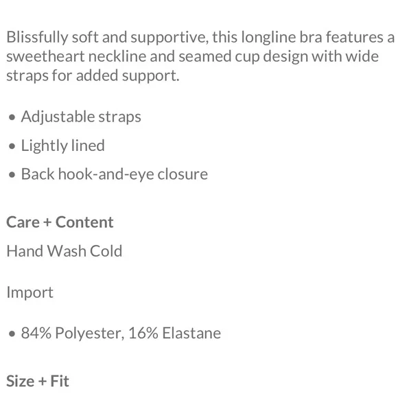 Free People | Black Naomi Longline Bra | Medium New with Tag - Picture 5 of 15